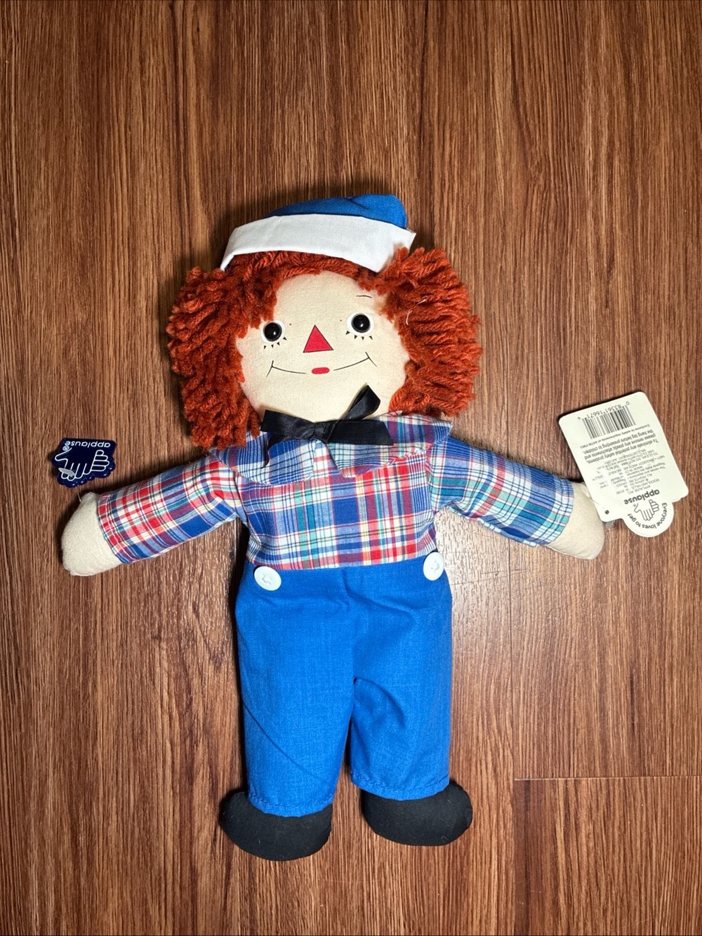 Vintage Applause Limited Edition Raggedy Andy Awake/Asleep Doll